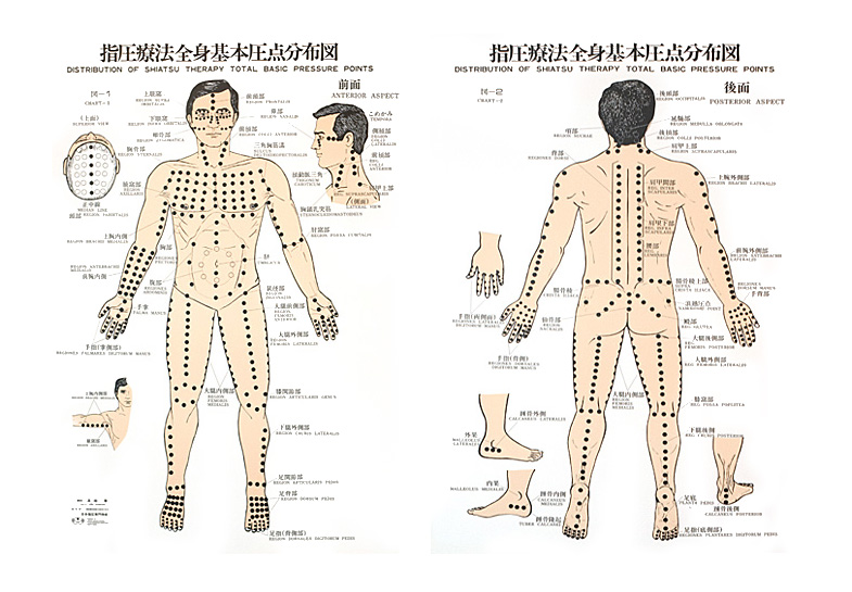 Названия точек человека. Шиацу точки схемы. Акупунктурные точки на теле человека для массажа. Шиацу точечный массаж точки. Шиатсу меридианы.
